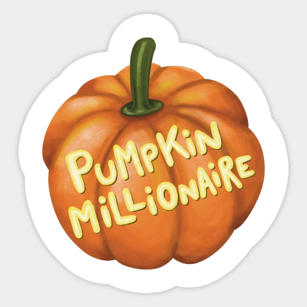 Pumpkin Millionaire Sticker by seeannadraw